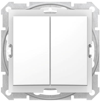 Выключатель 2-клавишный 10A IP44 Schneider Electric Sedna Белый Schneider Electric Sedna SDN0300421