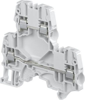 Клемма ZS4-D2 винтовая 4мм.кв., двухуровневая, Серая ABB ABB ZS 1SNK505210R0000
