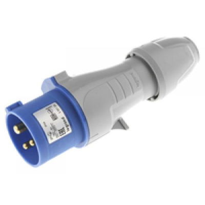 Вилка прямая 2P+PE 16A 200-250V IP44 Legrand P17 Tempra Pro  Legrand P17 Tempra Pro 555124