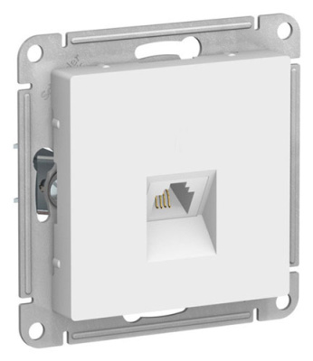 SE AtlasDesign Розетка телефонная RJ11 Лотос механизм Systeme Electric AtlasDesign ATN001381