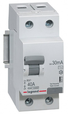 Устройство защитного отключения 2P 40A тип AC 30mA Legrand RX3 Legrand RX3 402025