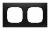 Рамка 2-постовая ABB NIE Sky Черный бархат 8572 NS ABB Sky 2CLA857200A1501