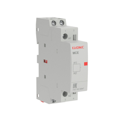 Контактор модульный YON max типа MCE, 2P, 25A, 240В, 2НО DKC DKC  MCE-25-20-A240