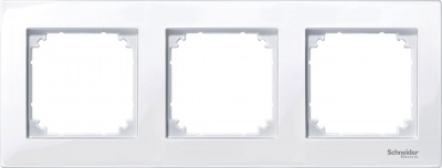 Рамка 3-постовая Merten System M M-Plan Активный Белый Merten M-Plan MTN515325