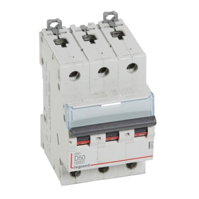 Автоматический выключатель 3P 50A D 6kA Legrand DX3 Legrand DX3 408094