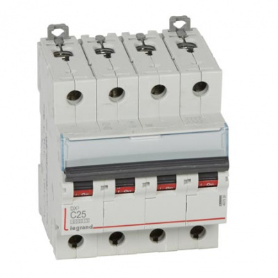 Автоматический выключатель 4P 25 A C 6kA Legrand DX3 Legrand DX3 407930