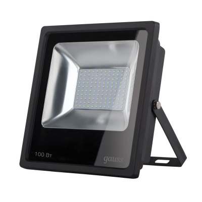 Прожектор светодиодный LED 100W IP65 6500К Черный Gauss  Gauss  613100100