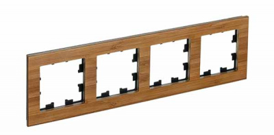 Рамка 4-постовая дерево Schneider Electric AtlasDesign Nature Бамбук Systeme Electric AtlasDesign Nature ATN353204