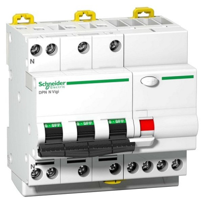 Дифференциальный автомат DPN N Vigi 4П 6kA 13A C 30mA A Schneider Electric Schneider Electric  A9D32713