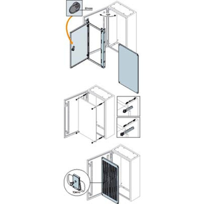 Плата монтажная перфорированная 700х500мм ABB SR2 ABB SR2 TQ7050