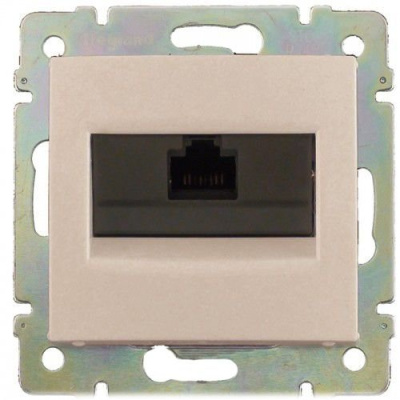 Розетка информационная 1-ая RJ45 кат.6 FTP на винтах Legrand Valena Слоновая кость Legrand Valena 774132