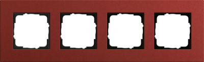 Рамка 4-постовая Gira Esprit Lenoleum-Multiplex Красный Gira Lenoleum-Multiplex 0214229Gira