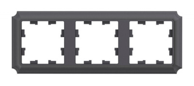 SE AtlasDesign ANTIQUE Рамка 3-постовая Базальт Systeme Electric AtlasDesign ATN101403