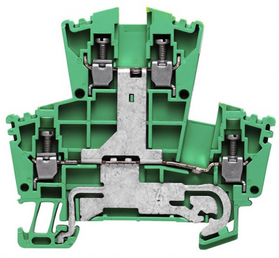 Клеммник заземления WDK 2.5PE винт 2.5 мм.кв желто-зеленый Weidmuller Weidmuller  1036300000