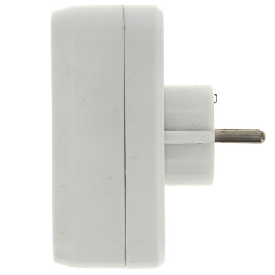 Разветвитель 2 гнезда с заземлением плоский 16A 250B EKF PROxima EKF  ARP16-2