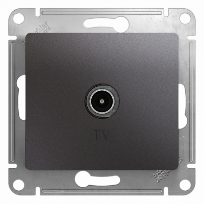 Розетка TV механизм Systeme Electric Glossa Графит Systeme Electric Glossa GSL001393