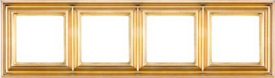 Золото Рамка 4-постовая Jung Eco Profi DECO Jung Eco Profi DECO EPD484GO