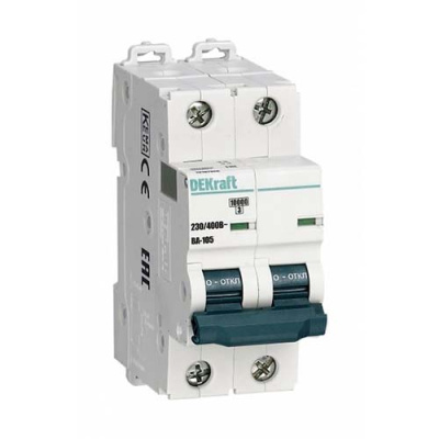Автоматический выключатель 2P B кривая 63A 500В DC ВА-105 DEKraft DEKraft  13373DEK