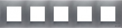 Рамка 5-постовая 2+2+2+2+2 мод ABB NIE Zenit Серебряный N2275 PL ABB Zenit 2CLA227500N1301