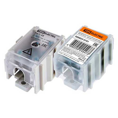 Кросс-модуль проходной 125/50A, 1х35-4х6мм2, IP20 TDM РБП TDM ELECTRIC РБП SQ0823-0101