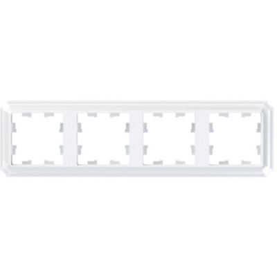 SE AtlasDesign ANTIQUE Рамка 4-постовая Белый Systeme Electric AtlasDesign ATN100104