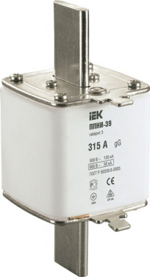 Вставка предохранителя плавкая габарит 3 315A IEK ППНИ-39 IEK  DPP50-315