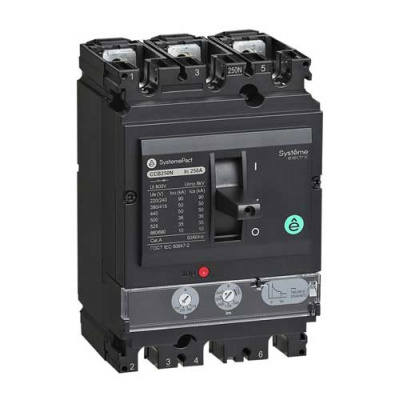 Автомат SYSTEMEPACT CCB250 36KA 3P3D TMD200 рычаг LV431631 Systeme Electric Systeme Electric  SPC250F200L3DF