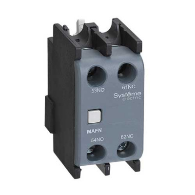 Systeme Electric Блок контактный доп. MC1G/E 2НЗ фронтальный монтаж (LAEN02) Systeme Electric MC1G/E MAFN02