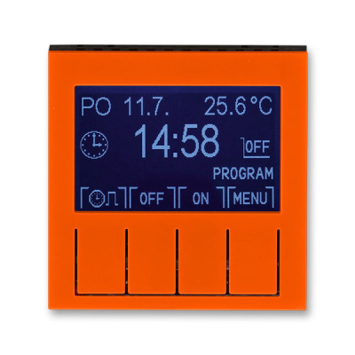 Таймер программируемый оранжевый / дымчатый чёрный ABB Levit ABB Levit 2CHH912031A4066