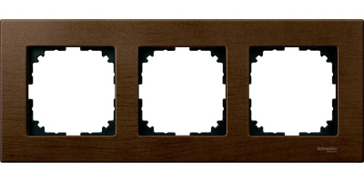 Рамка 3-постовая Merten M-Elegance Дерево Орех Merten M-Elegance MTN4053-3473