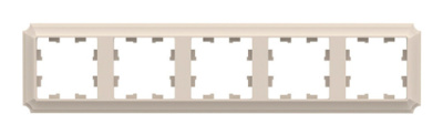 SE AtlasDesign ANTIQUE Рамка 5-постовая Бежевый Systeme Electric AtlasDesign ATN100205
