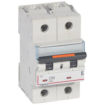 Автоматический выключатель 2P 50A C 25kA Legrand DX3 Legrand DX3 409773