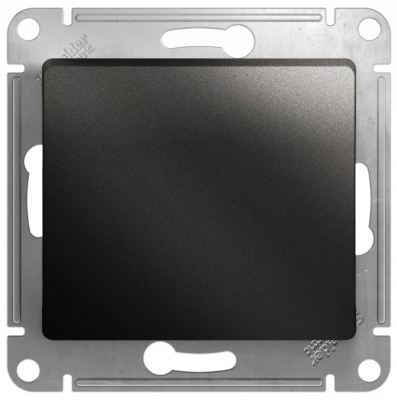 Выключатель 1-клавишный (схема 1) 10AX механизм Systeme Electric Glossa Антрацит Systeme Electric Glossa GSL000711