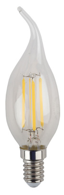 Лампа светодиодная филаментная свеча на ветру E14 170-265В 5Вт 4000К ЭРА ЭРА F-LED F-LED BXS-5W-840-E14
