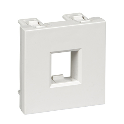Лиц.плата W45 2мод 1xKeystone RAL9003 Schneider Electric Schneider Electric  RIN-144-B