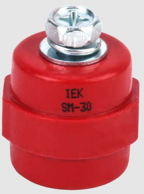 Изолятор SM30 (М8) силовой с болтом IEK IEK  YIS11-30-08-B