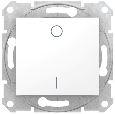 Выключатель 1-клавишный 2-полюсный 16A Schneider Electric Sedna Белый Schneider Electric Sedna SDN0200221