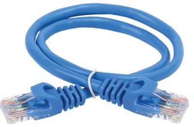 Коммутационный шнур (патч-корд), кат.5Е UTP, 1м, синий ITK ITK  PC03-C5EU-1M