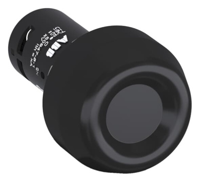 Кнопка усиленная CP6-10B-11 черная 1НО+1НЗ с резиновым колпачком IP69K ABB  ABB  1SFA619105R1076