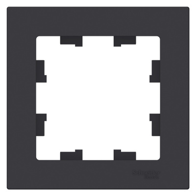 Рамка 1-постовая Schneider Electric AtlasDesign Карбон Systeme Electric AtlasDesign ATN001001