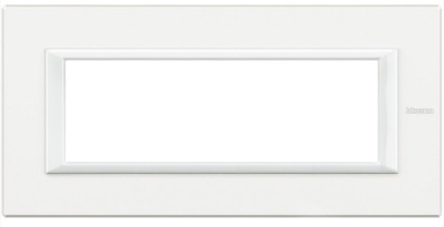 Рамка прямоугольная итальянский стандарт ITA 6 мод Bticino Axolute Белый  Bticino Axolute HA4806HD