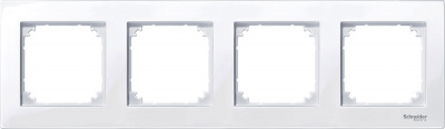Рамка 4-постовая Merten System M M-Plan Активный Белый Merten M-Plan MTN515425