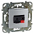 Аудиорозетка 1-ая Schneider Electric Unica Top Алюминий