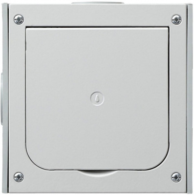 Лючок напольный для скрытого монтажа Gira System-55 Алюминий Gira System 55 011800Gira