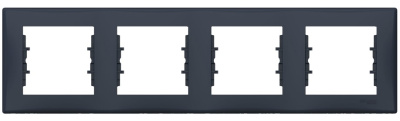 Рамка 4-постовая горизонтальная Schneider Electric Sedna Графит Schneider Electric Sedna SDN5800770