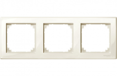 Рамка 3-постовая Merten M-Smart Бежевый глянец Merten M-Smart MTN478344
