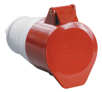 Розетка переносная 3P+РЕ+N 16A/380V IP44 красный IEK ССИ-215 IEK ССИ PSR22-016-5
