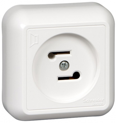 Радиорозетка накладная в сборе (опт) Wessen Прима Белый Wessen Wessen Прима RPVA-B