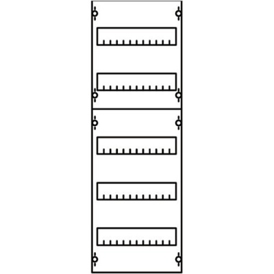 Панель распределительная EDF для модульных устройств 750х250мм DIN125мм, 5рядов/60мод ABB ABB CombiLine-M 1V1A
