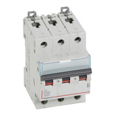 Автоматический выключатель 3P 50A D 6kA Legrand DX3 Legrand DX3 408094